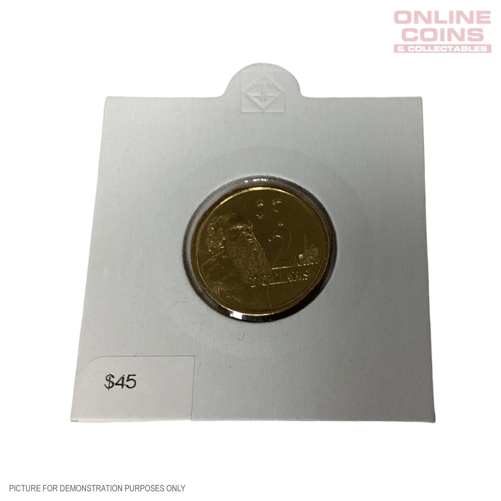 1991 Loose $2 Uncirculated Coin In 2x2